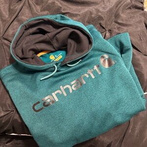 Carhartt Men's M Relaxed Fit Green Hoodie